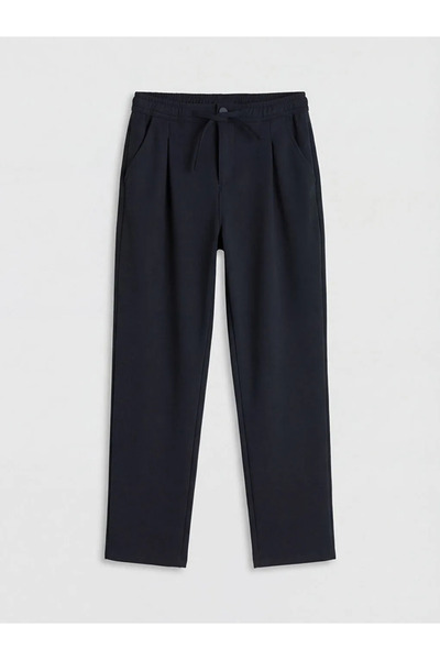 LC Waikiki Lcw Kids Navy Blue Regular Fit Boys Pleated Trousers