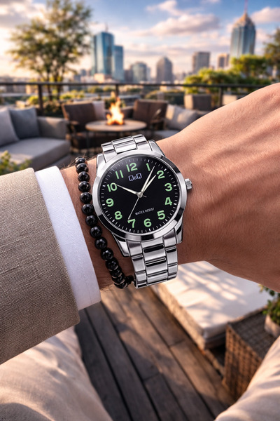 Q&Q Qq Men's Steel Watch Original Brand