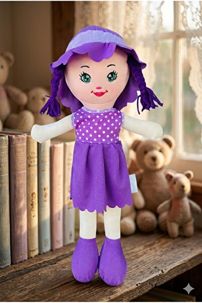 Liya Elbiseli Bez Bebek 50 Cm Özel Yapım Premium Oyuncak