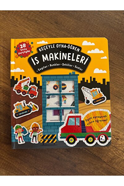 İndigo Kitap Keçeyle Oyna-Öğren İş Makineleri