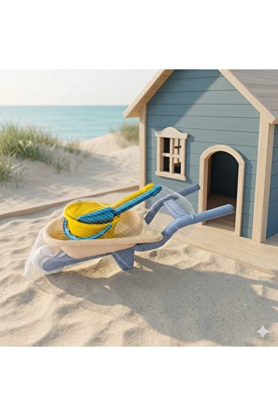 sfs elektrik مجموعة لعبة عربة اليد مع مجرفة ودلو