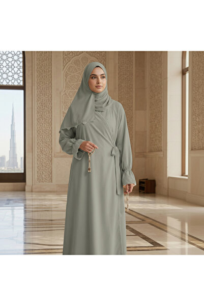 NO BRAND Crochet-Trimmed Prayer Dress