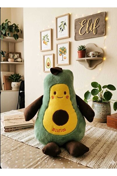 elifim home Avokado yastık uyku ve oyun arkadaşı [ hediyelik kişiye özel isim...