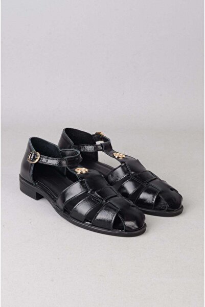 SEÇ KUNDURA SEÇ 4168 ΓΥΝΑΙΚΕΙΑ ΣΑΝΔΑΛΙΑ ΑΠΟ ΓΝΗΣΙΟ ΔΕΡΜΑ ΜΑΥΡΑ