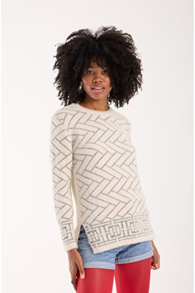 moda rüyası Berne Silvery Soft Women's Sweater