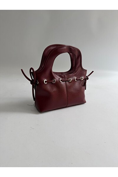 Mia Collection Geantă de mână și de umăr pentru femei Bloom Model Roșu Claret