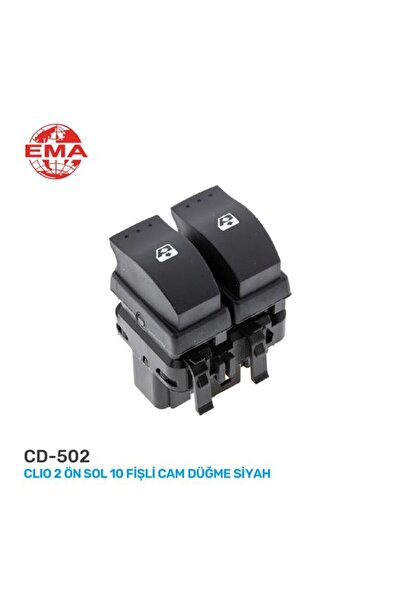 GVA Nrzsnt Cam Lock Switch Front Left Megane 2 10 (213340) with Plug Gray