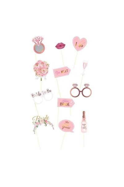 OEM Set of 12 Party Props for Girls, Multicolor