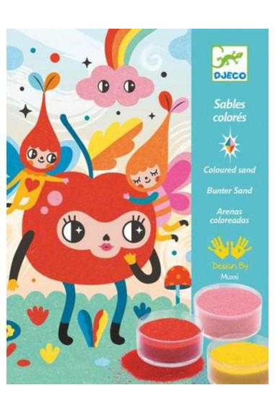 djeco Set de pictură cu nisip, Privire veselă