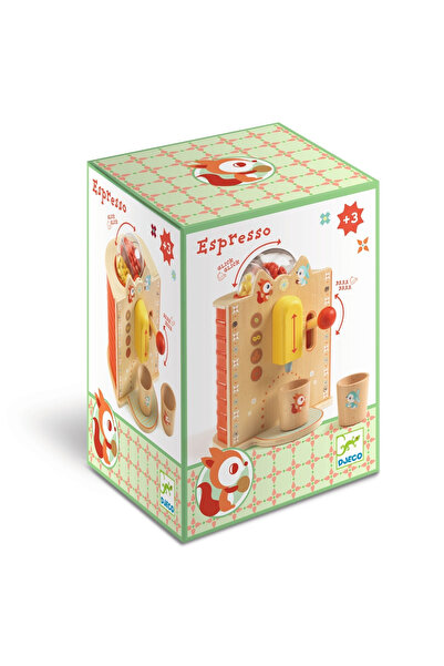 djeco Ξύλινο παιχνίδι ρόλων με μηχανή εσπρέσο