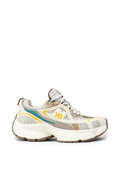 Deery Women's Beige Chunky Sneaker Shoes