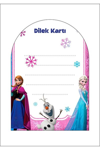 Sinek Kupası Tasarım Elsa Frozen čestitka želja 18 kom *debeli papir 8*12 cm