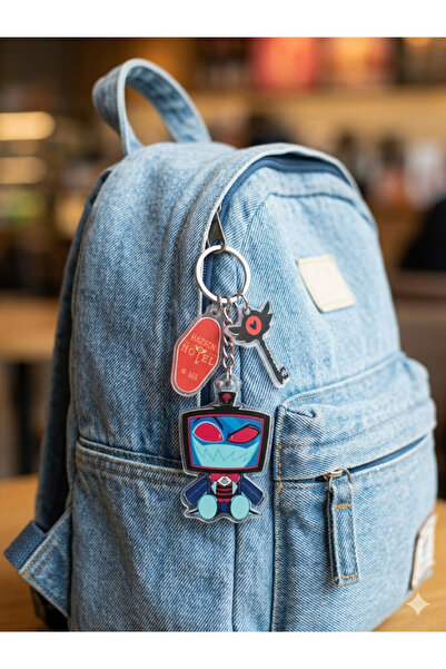 OWLBAG COMPANY Owl Bag Hazbin Hotel Vox Character Patterned Acrylic Keychain ...