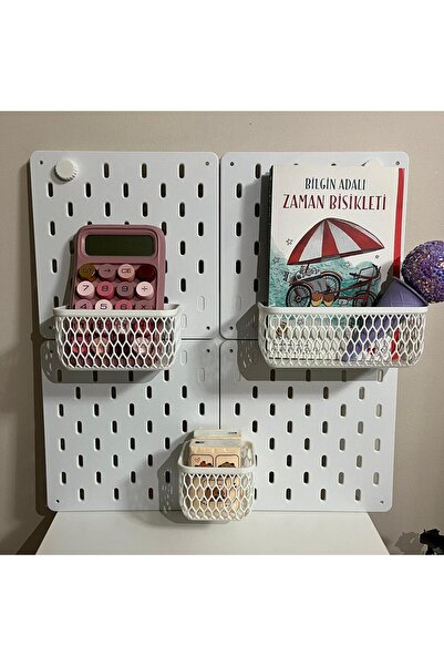 NadarStudio Çok Amaçlı Organizatör Pano Parçası 3'lü Set / Peg Board Parçası ...