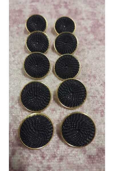 ILCARE Gold Plated Button 18 Size 15 Mm, 10 Pieces