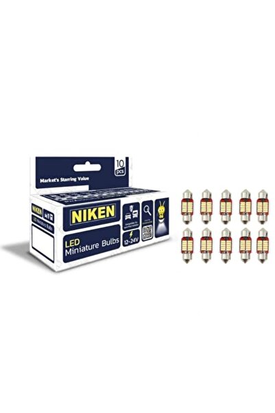 Niken 31mm Sofit LED Miniature Ampul12-24V, Araç Tavan, İç Aydınlatma için, 1...