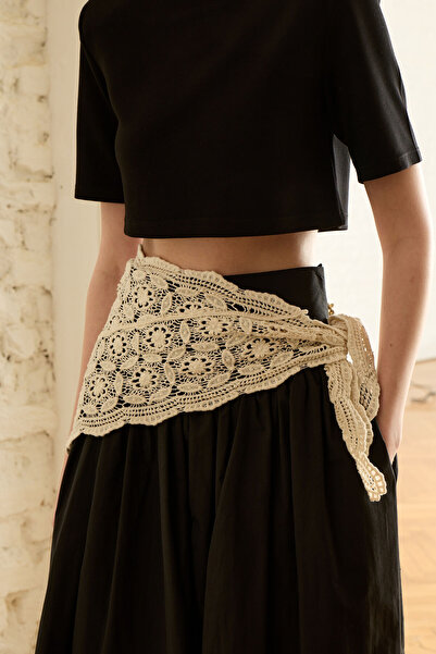 laulei Dantel Bel Aksesuarı Ekru