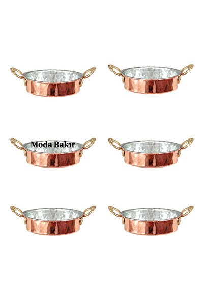 modabakir Fashionable Copper Breakfast Snack Bowl Mini Pan Set