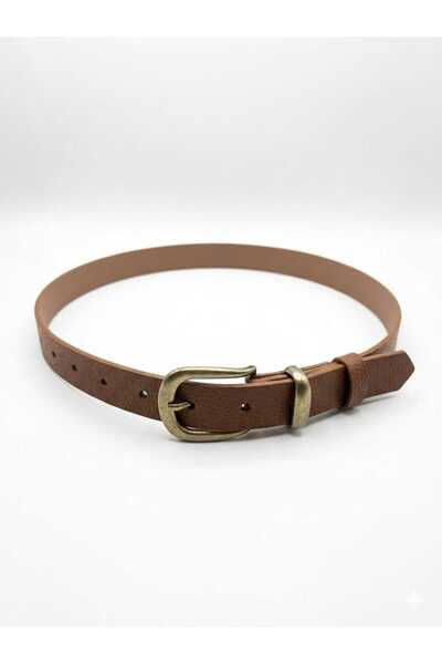 Gradelli Women's Belt Plus Size Tan Casual Buckle Bridge Detail