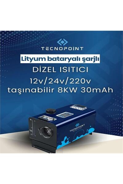 tecnopoint TAŞINABİLİR LİTYUM BATARYALI DİZEL ISITICI(WEBASTO)