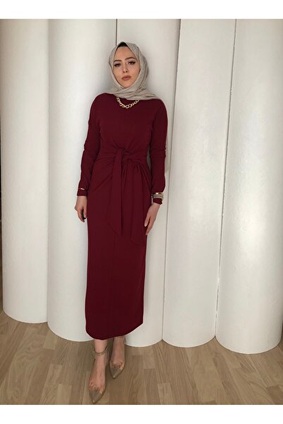 MERVEPLUME فستان مزين بالريش
