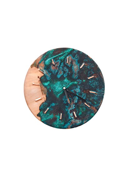 modabakir Copper Patina Wall Clock No:2