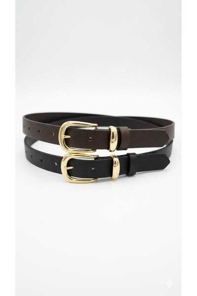 Gradelli Women's Belt Plus Size Casual Buckle Bridge Detail