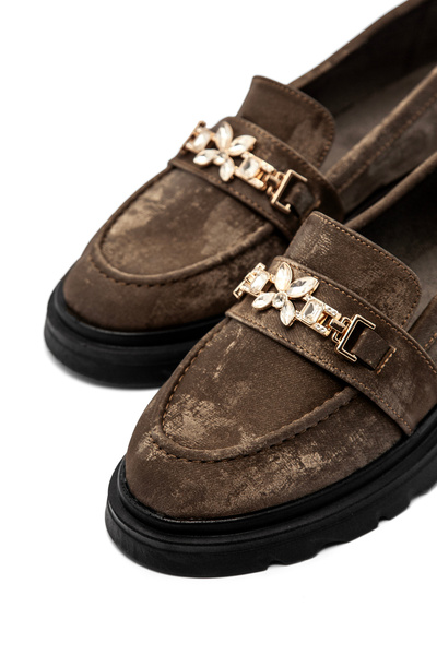 Mamito Ayakkabı Атласні лофери-метелики MDL 758 з камінням