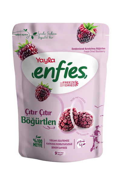 Yayla Enfies Freeze Dried Freeze Dried Crispy Fruit-Blackberry 15 Gr