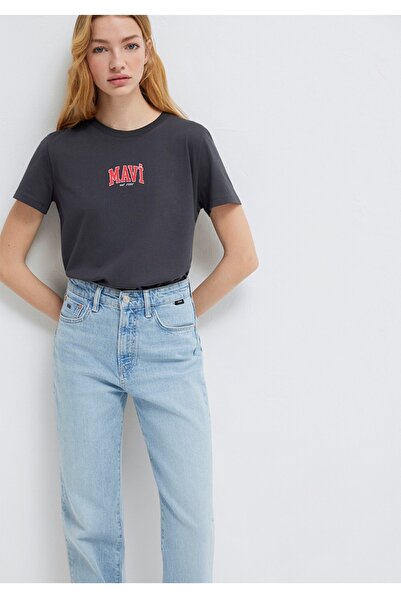 Mavi Ženska majica regularnog kroja od 100% pamuka sa printom logotipa