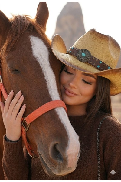 LAGRANZE قبعة رعاة البقر خفيفة الوزن للجنسين من تورفانو