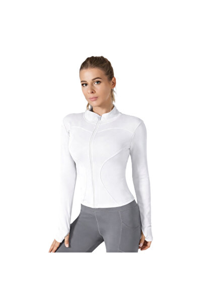 Vitra World Women Fitness Running Jacket with Zipper Slim Fit Long Sleeve Act...