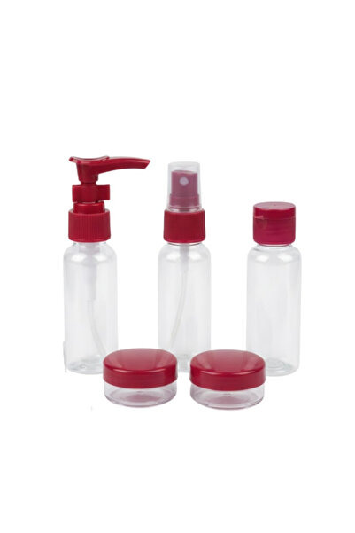 ZERO LAND Gld-Spt- 30 ml 5-Piece Travel Bath Bottle Set (231009) Leak-Proof D...