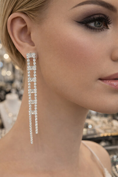 Lavin's ✨ Crystal Majesty Işıltılı Küpe ✨