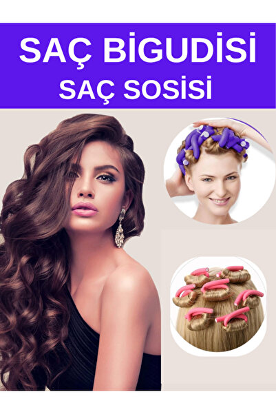 Hair Sausage Bigsoil Hair Styling Set Heatless Curl Maker Bigsoil Set Wave Maker 24 Cm 5 Pieces