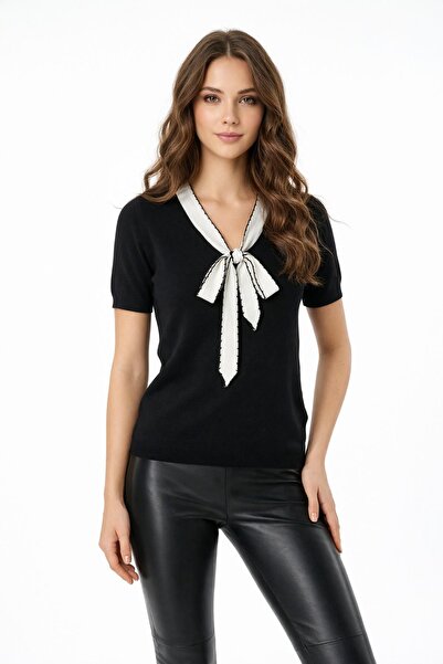 lavella Ženska pletena bluza kratkih rukava 12935 BGL-ST05310