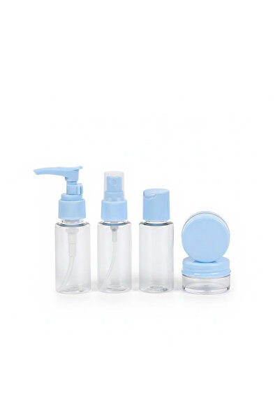 ZERO LAND Gld-Spt- Compact 5-Piece Travel Bath Bottle Set (231042) with Bag