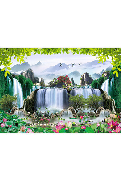 VIODESIGN Fototapet peisaj, autoadeziv, Cascade Natura , multicolor, 80x120 c...