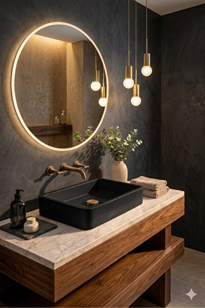 BellaMatta Premium Beton kare Lavabo