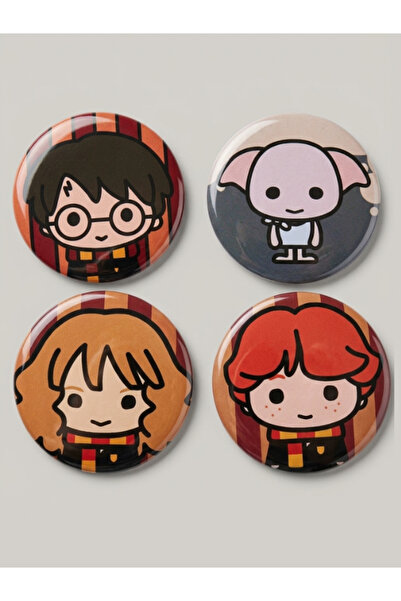 mellysaplush Harry Potter Rozet Seti 4'lü