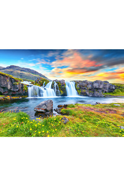 VIODESIGN Fototapet peisaje, autoadeziv, Cascada Multicolora , multicolor,80x...