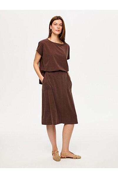 Faik Sönmez Tenselli Örme Comfort Etek S26ETK008