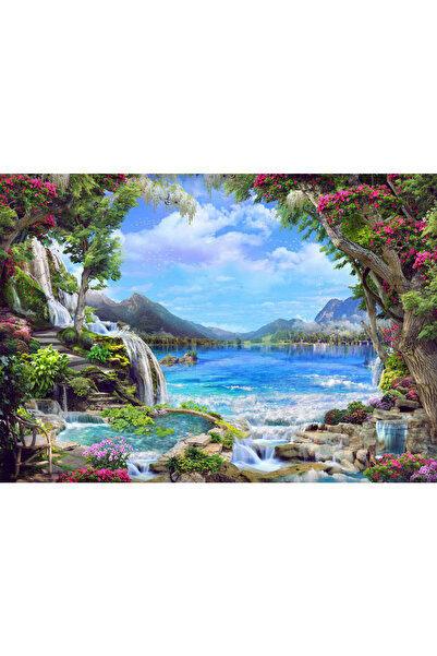 VIODESIGN Fototapet peisaje, autoadeziv, Lac Mare , multicolor,80x120 cm PE46