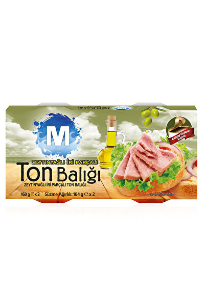 Migros Zeytinyağlı İri Parçalı Ton Balığı 2 x 160 G