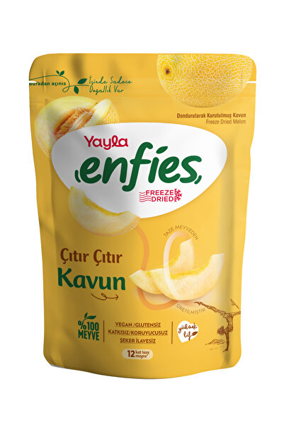 Yayla Enfies Freeze Dried Freeze Dried Crispy Fruit-Melon 15 Gr