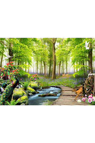 VIODESIGN Fototapet peisaje, autoadeziv, Padurea Fantastica , multicolor,80x1...