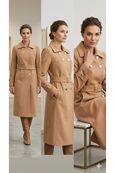 ESİN GİYİM Araboy soft cashmere kaban kadın kış koleksiyonu