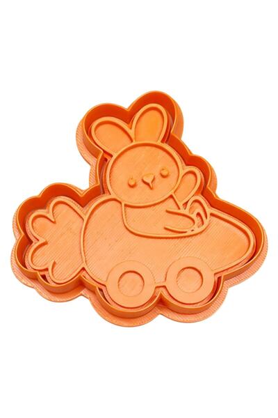 CESTOPİENO Carrot Cart Rabbit Dough Sculpting Tool / Cookie / Ceramic / Polym...