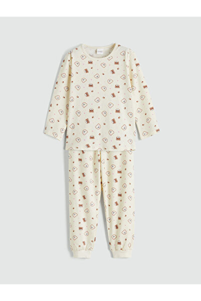 LC Waikiki Özmarka Нов сезон велосипеден яка печатен комплект пижама за момичета