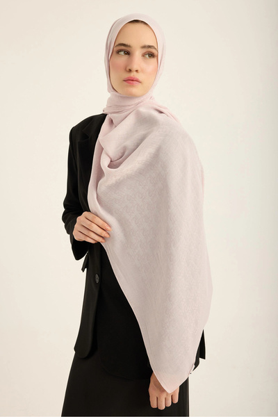 Maisa Remz Silk Cotton Tencel Shawl 70*190 cm - Light Pink